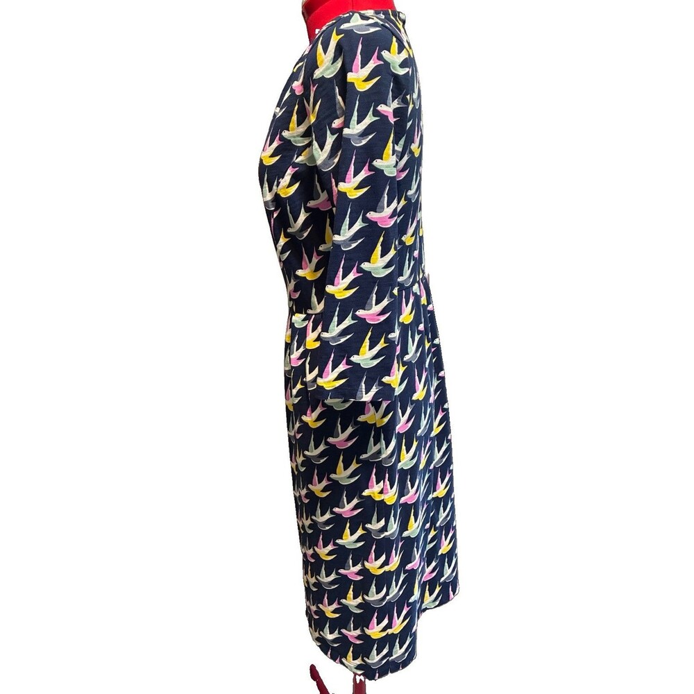 Boden Women’s Blue Bird Dress Size 6 - Picture 3 of 8